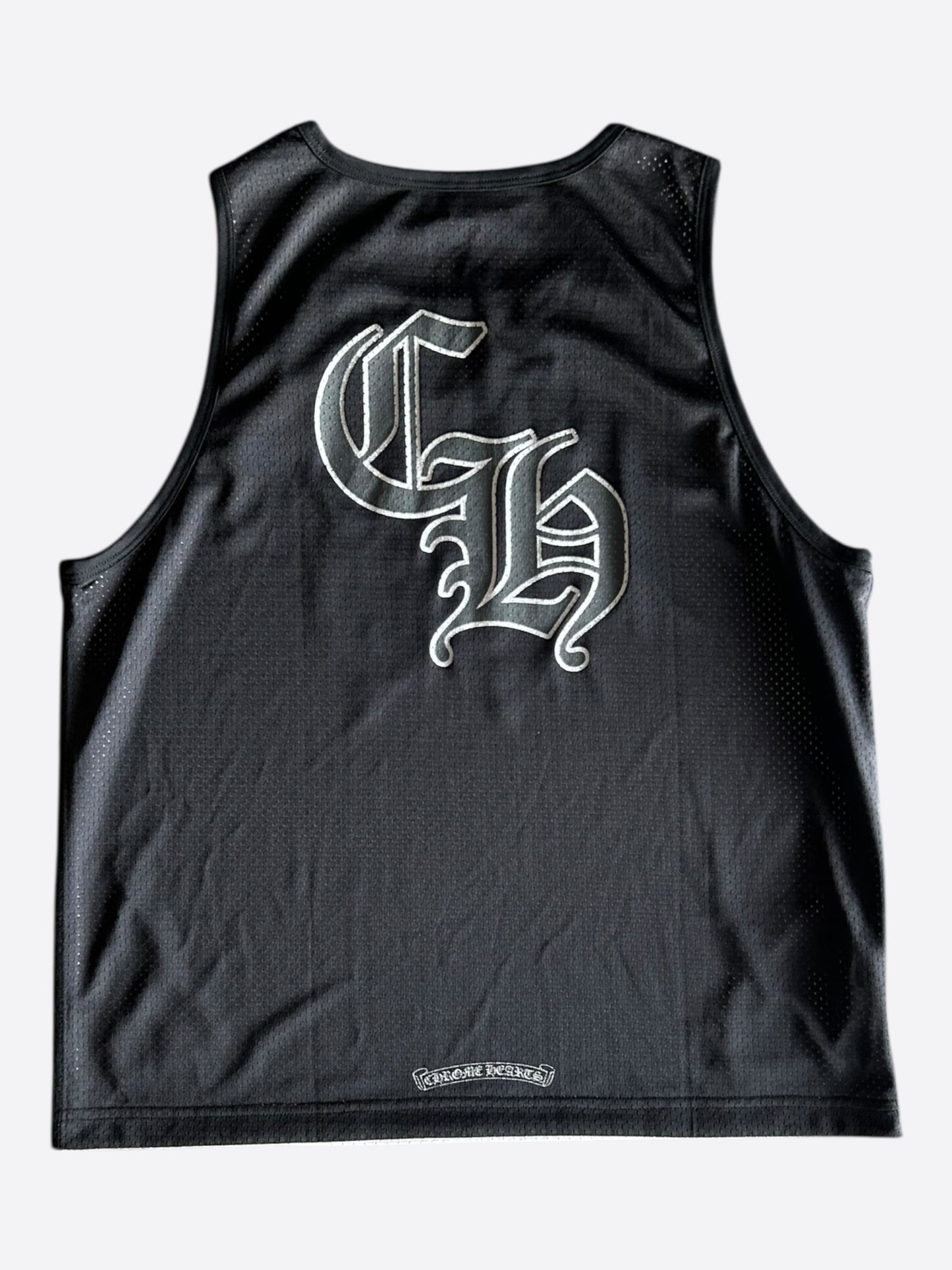 Chrome Hearts Black & White Logo Reversible Mesh Jersey