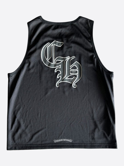 Chrome Hearts Black & White Logo Reversible Mesh Jersey