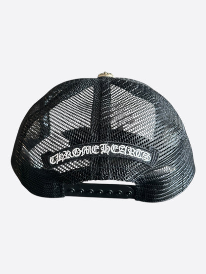 Chrome Hearts Black USA Triple Cross Patch Hat