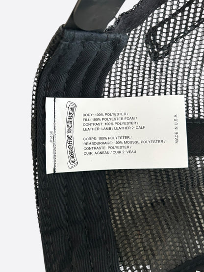 Chrome Hearts Black USA Triple Cross Patch Hat