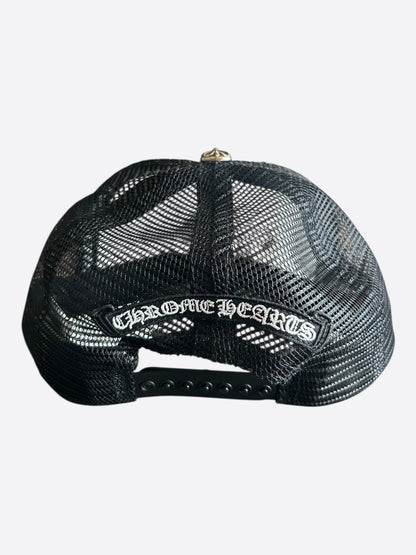 Chrome Hearts Black USA Triple Cross Patch Hat