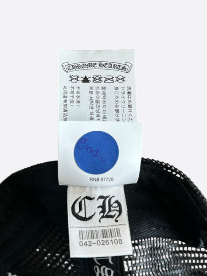 Chrome Hearts Black USA Triple Cross Patch Hat