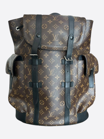 Louis Vuitton Brown Macassar Monogram Christopher Backpack