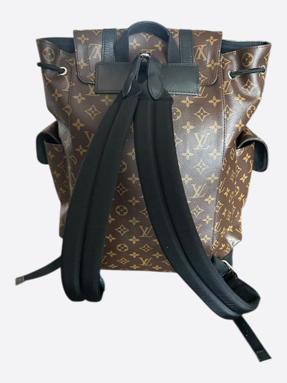 Louis Vuitton Brown Macassar Monogram Christopher Backpack