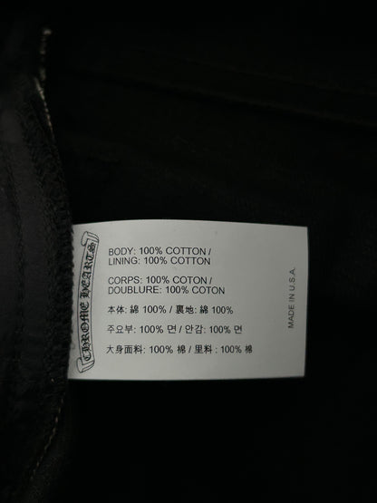 Chrome Hearts Black Fleur Knee Jeans