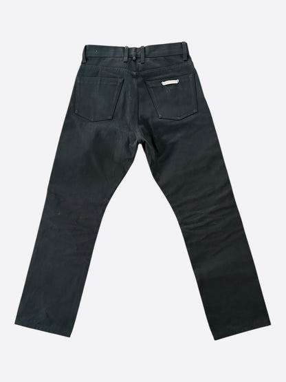 Chrome Hearts Black Fleur Knee Jeans