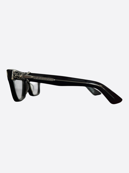 Chrome Hearts Brown & Silver Vagillionaire 2 Glasses