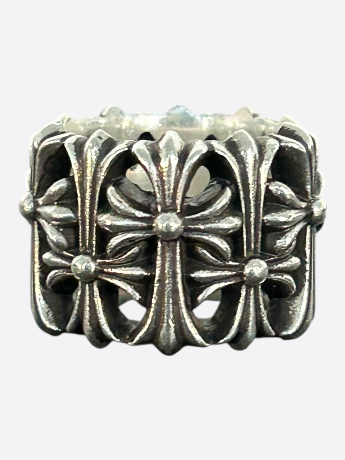 Chrome Hearts Silver Cemetery Ring