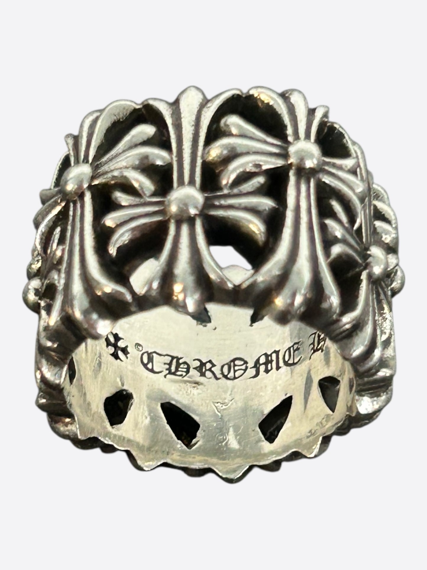 Chrome Hearts Silver Cemetery Ring