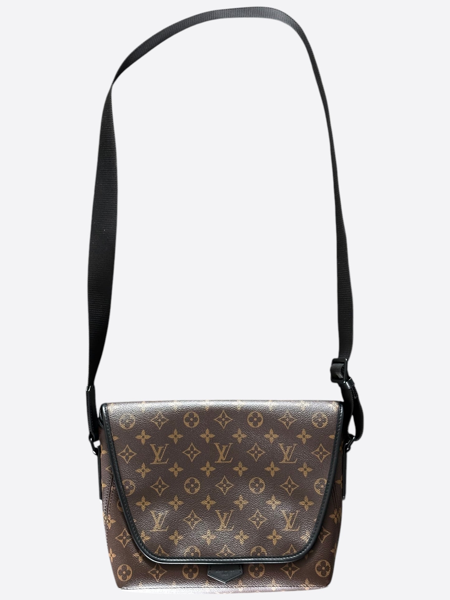 Louis Vuitton Brown Monogram Flap Messenger Bag