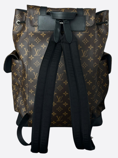 Louis Vuitton Brown Macassar Monogram Christopher Backpack