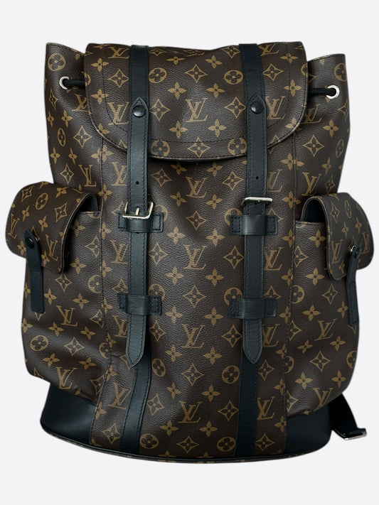 Louis Vuitton Brown Macassar Monogram Christopher Backpack