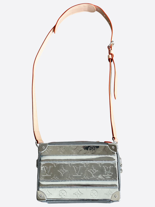 Louis Vuitton Silver Mirror Monogram Trunk