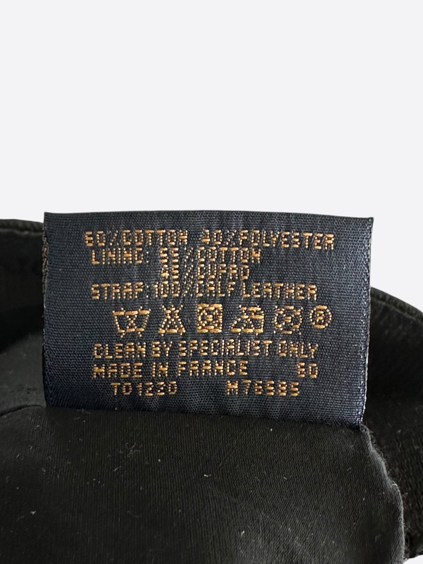 Louis Vuitton Black Monogram Essential Cap