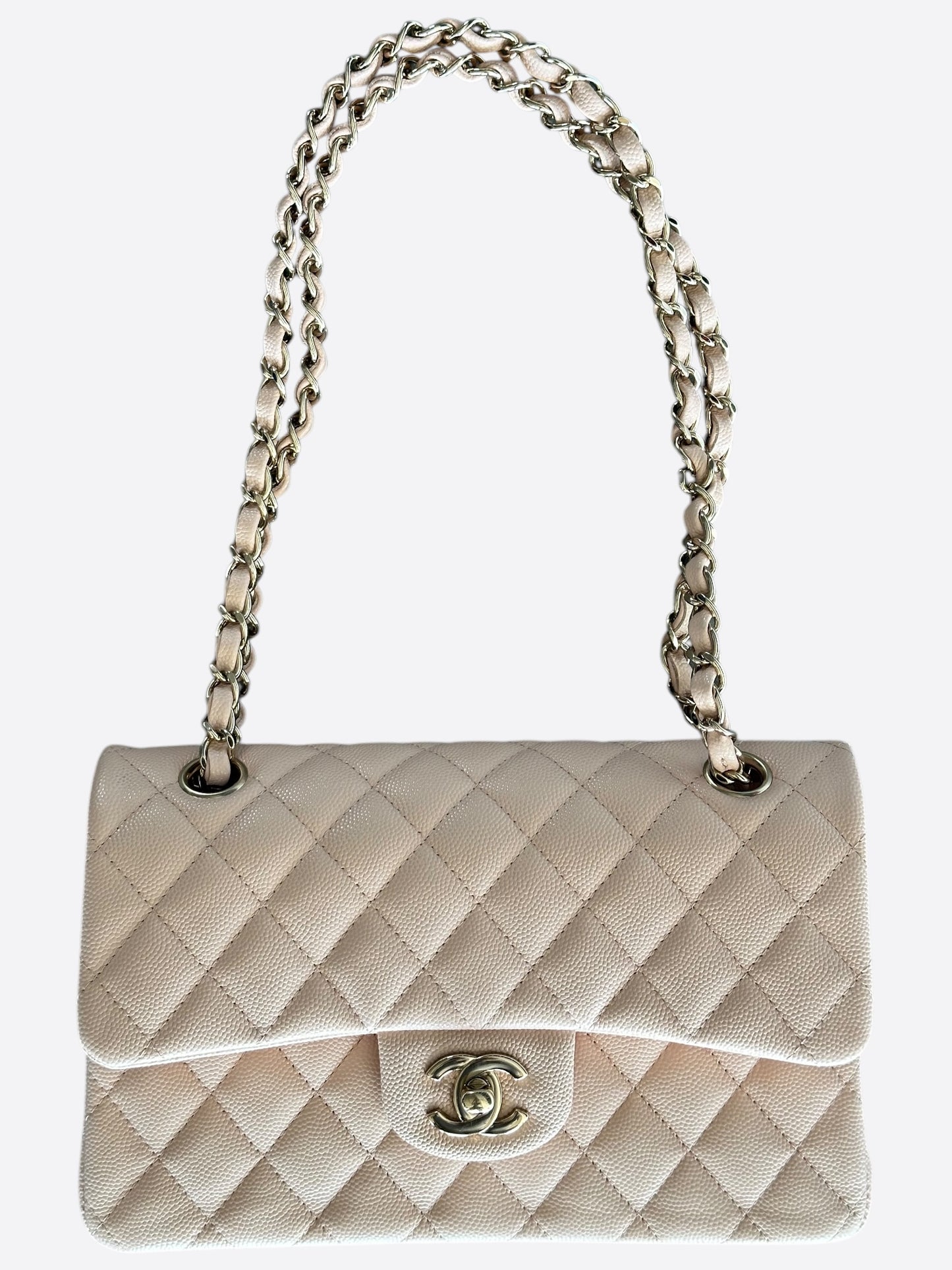 Chanel Beige Caviar Small Flap Bag