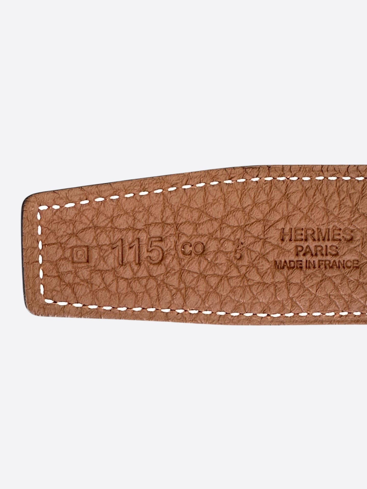 Hermes Black & Brown Reversible Au Carre Belt