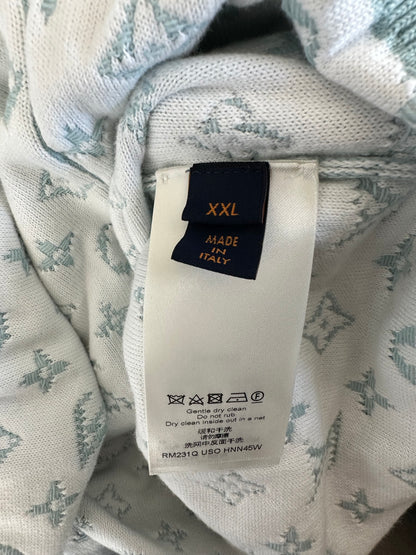 Louis Vuitton Blue & White Gradient Monogram Hoodie