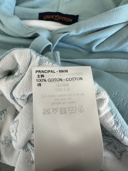 Louis Vuitton Blue & White Gradient Monogram Hoodie