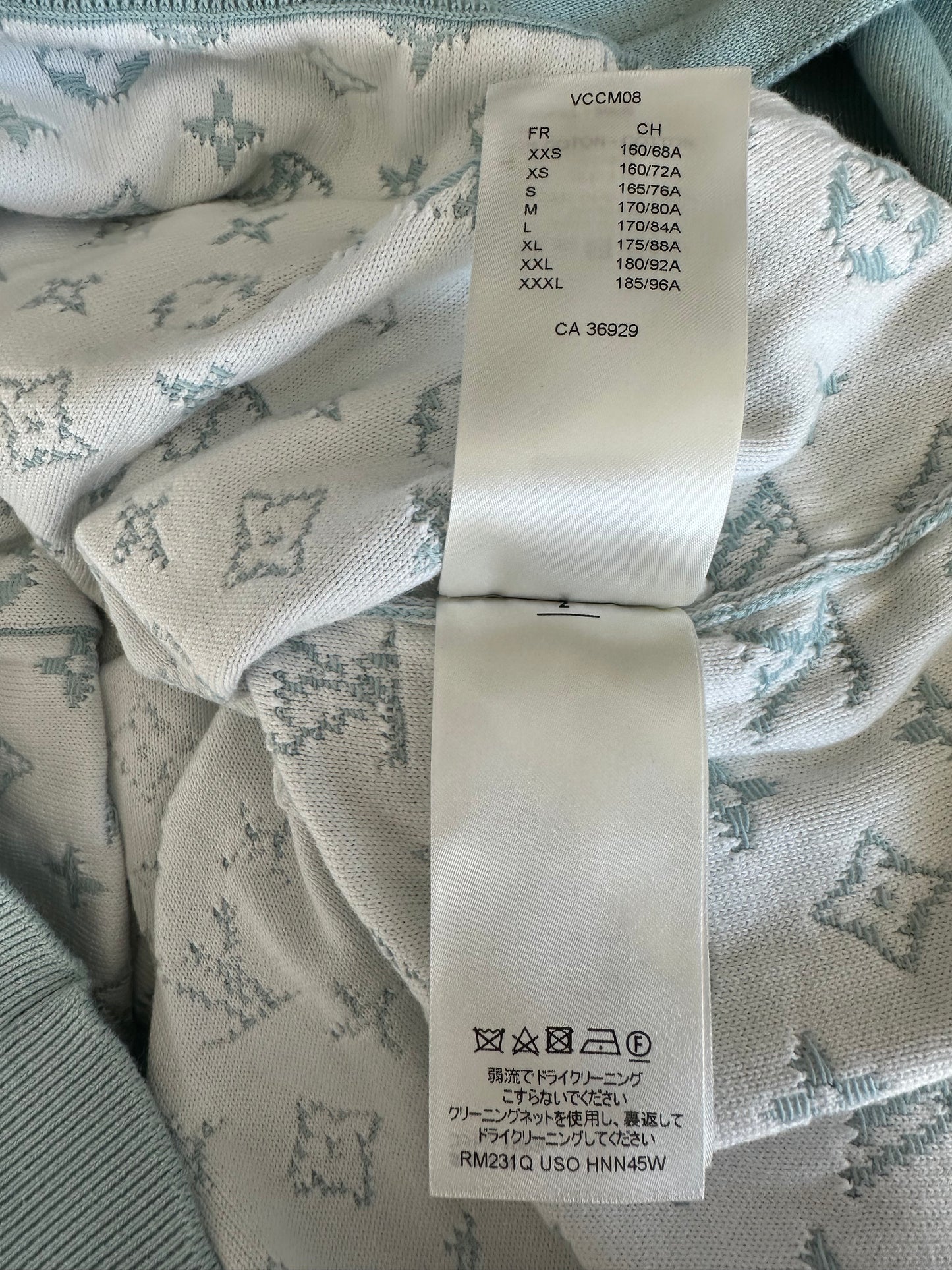 Louis Vuitton Blue & White Gradient Monogram Hoodie