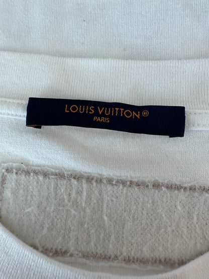 Louis Vuitton White Beads Logo T-Shirt