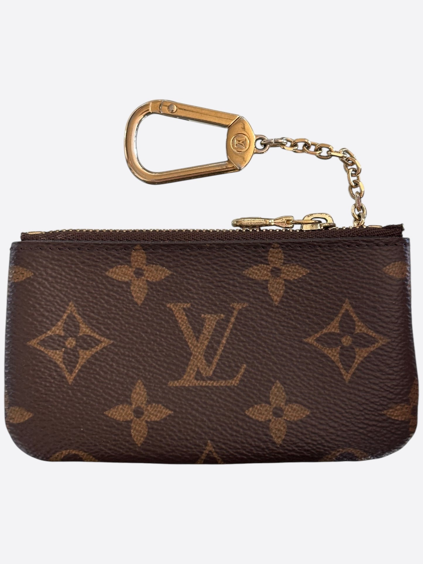 Louis Vuitton Brown Monogram Key Pouch