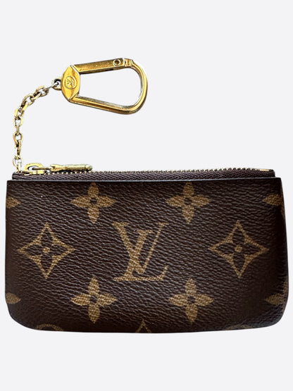 Louis Vuitton Brown Monogram Key Pouch