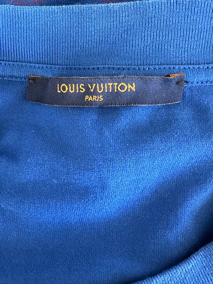 Louis Vuitton Blue & Red Monogram Gradient T-Shirt