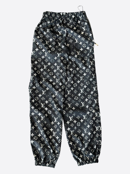 Louis Vuitton Black & White Monogram Women's Track Pants