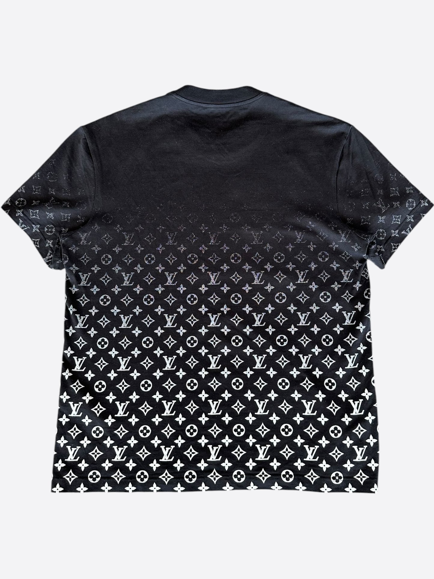 Louis Vuitton Black & White Monogram Gradient T-Shirt