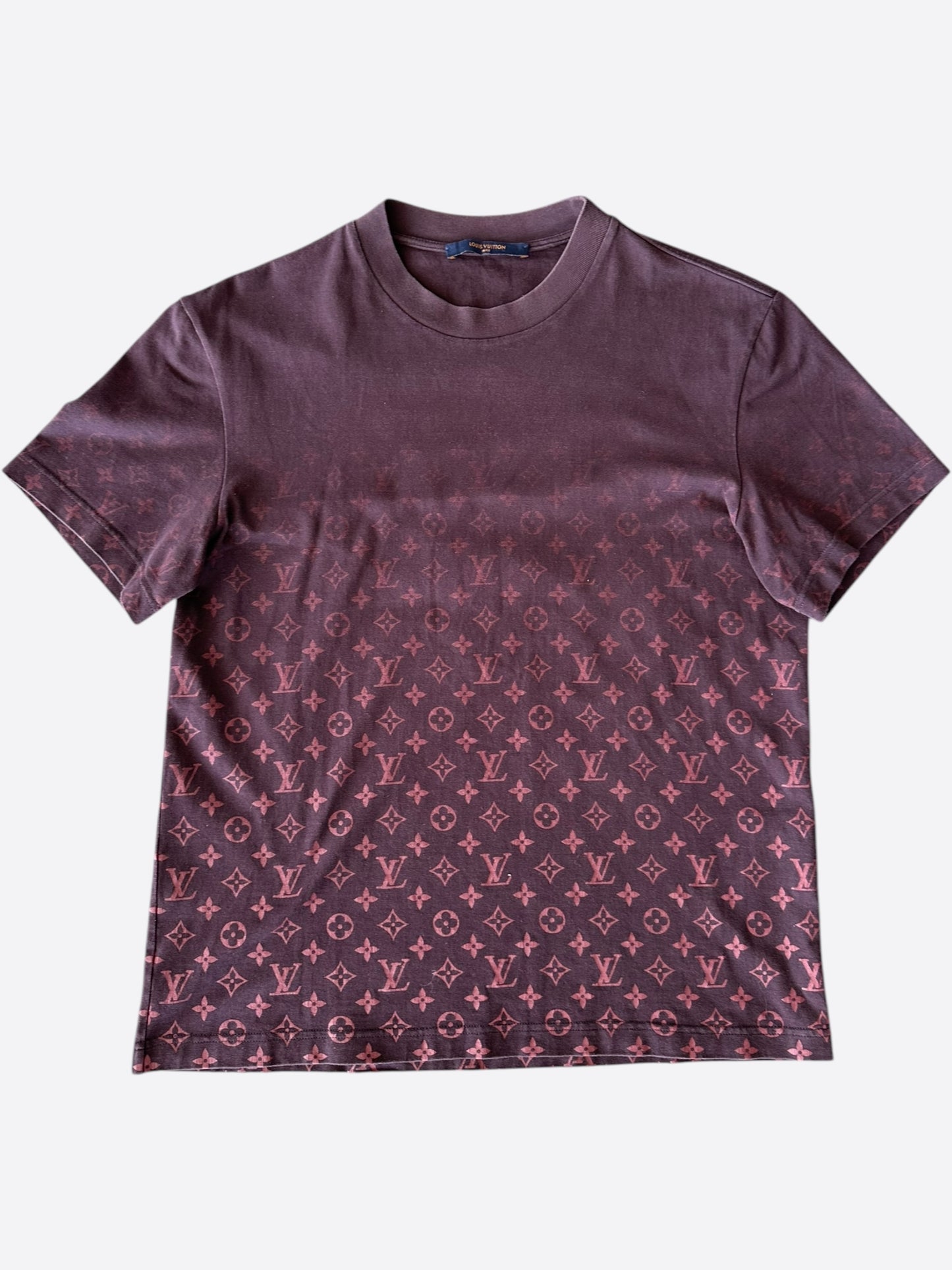 Louis Vuitton Burgundy Monogram Gradient T-Shirt