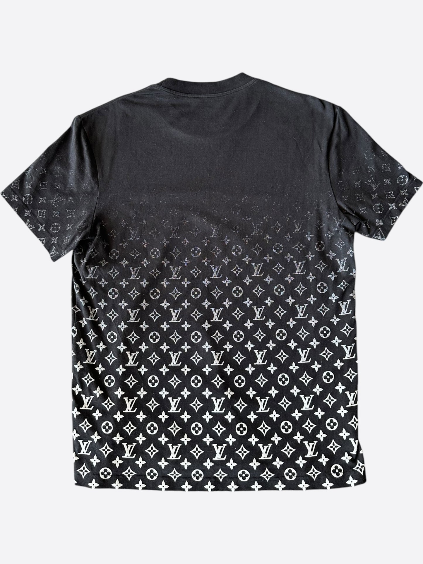 Louis Vuitton Black & White Monogram Gradient T-Shirt