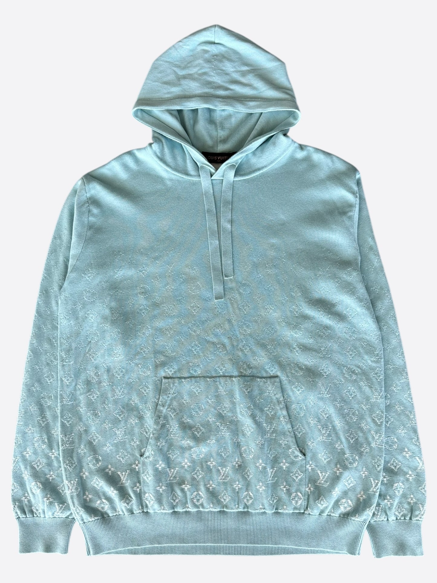 Louis Vuitton Blue & White Gradient Monogram Hoodie