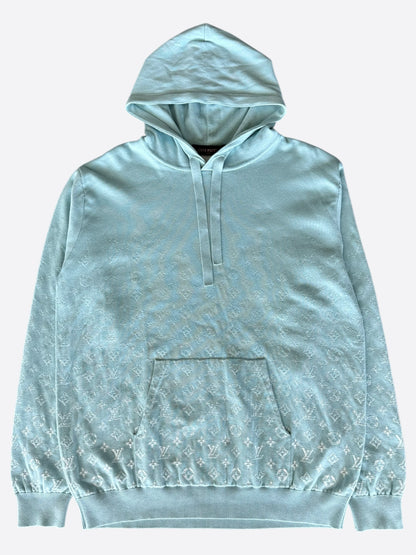 Louis Vuitton Blue & White Gradient Monogram Hoodie