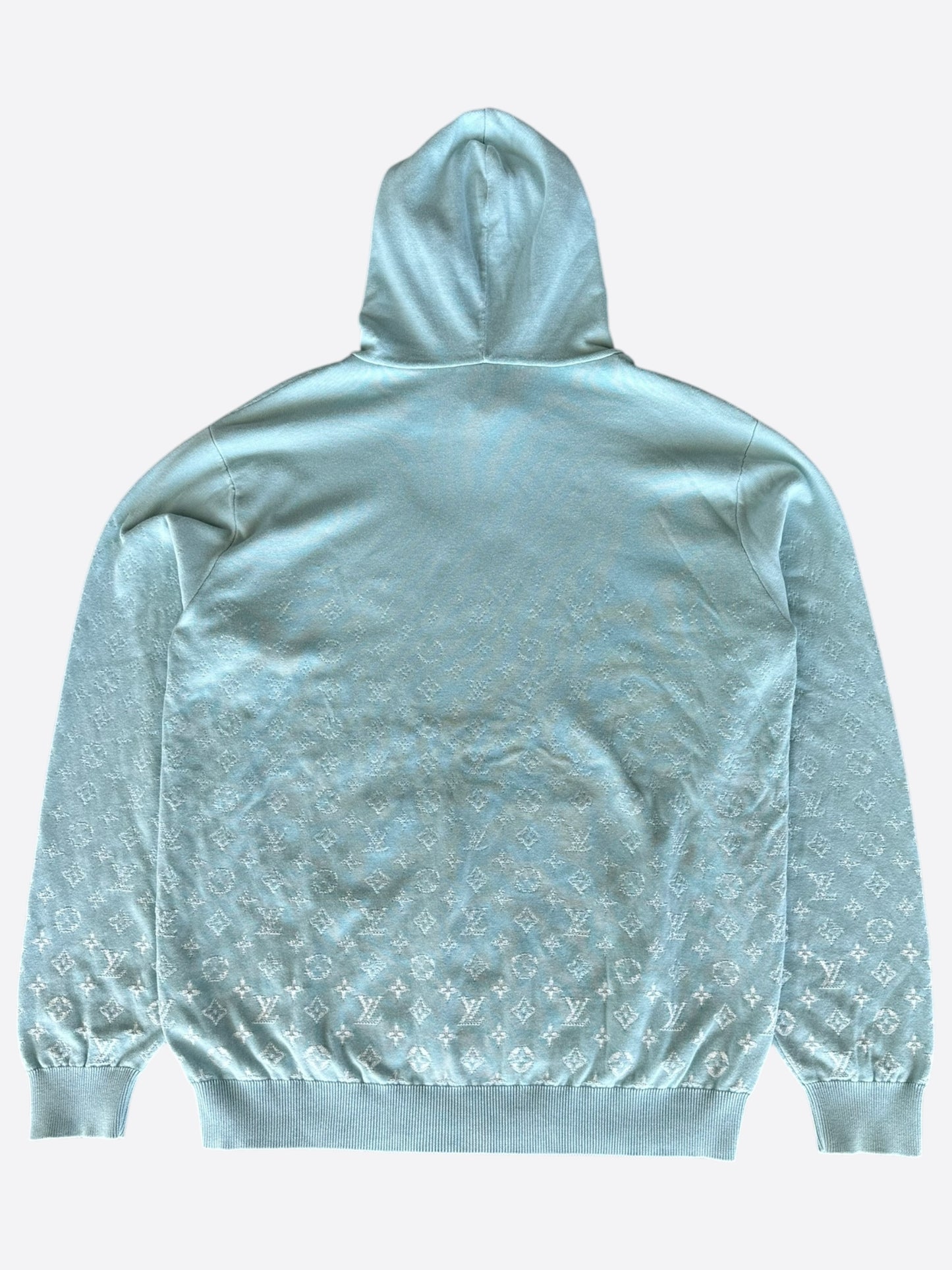 Louis Vuitton Blue & White Gradient Monogram Hoodie