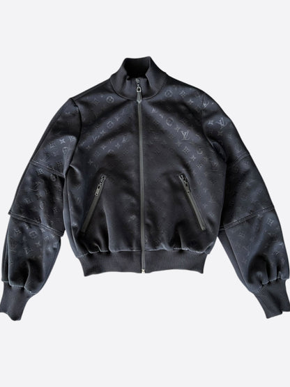 Louis Vuitton Black Monogram Women's Track Jacket