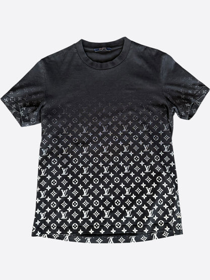 Louis Vuitton Black & White Monogram Gradient T-Shirt