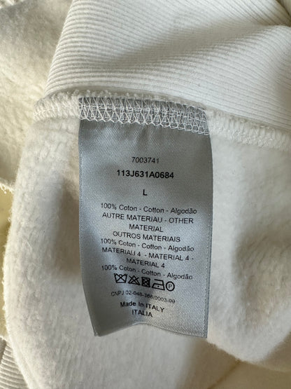 Dior White Oblique Towel Hoodie