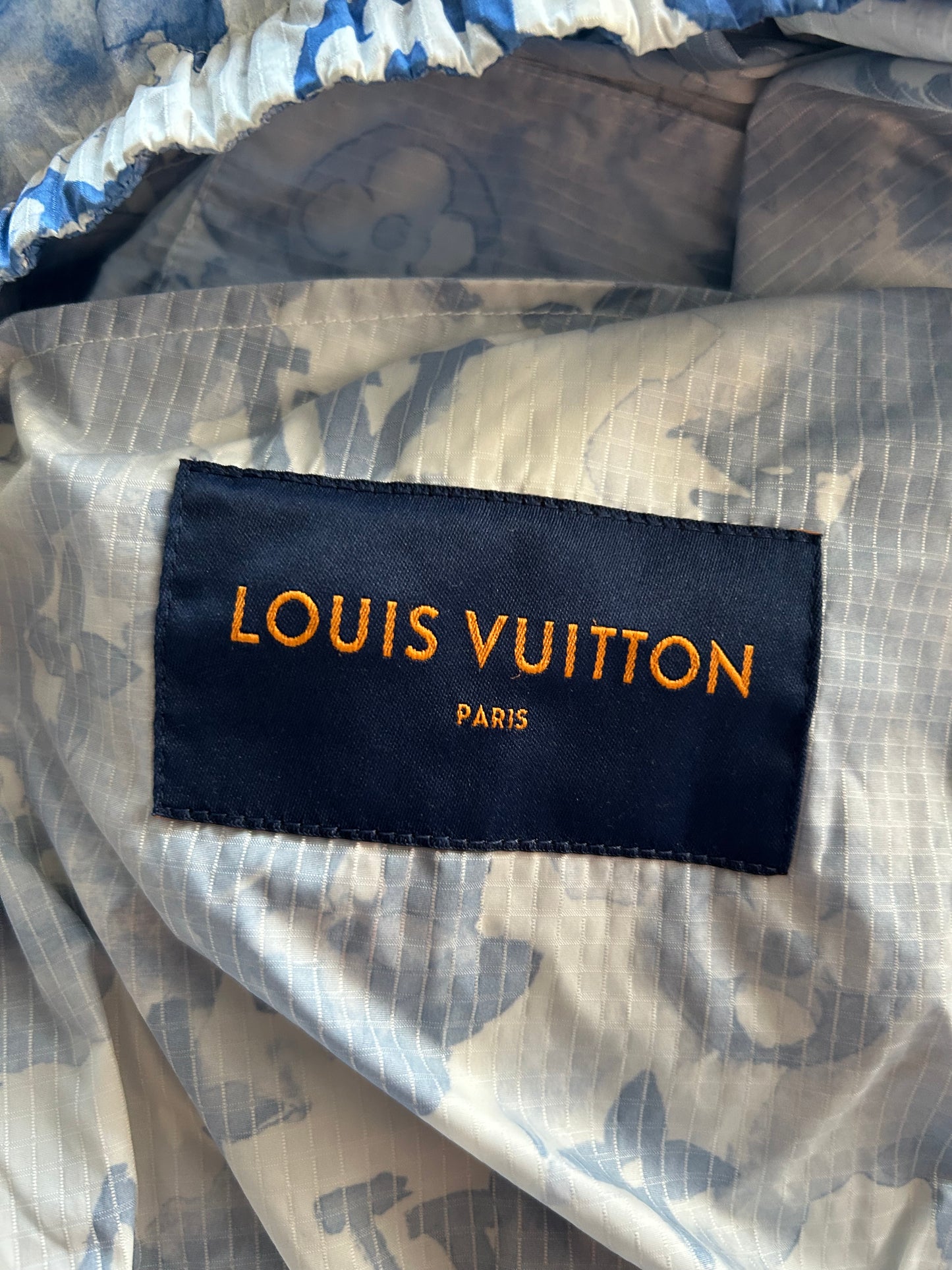 Louis Vuitton Blue Watercolor Monogram Windbreaker