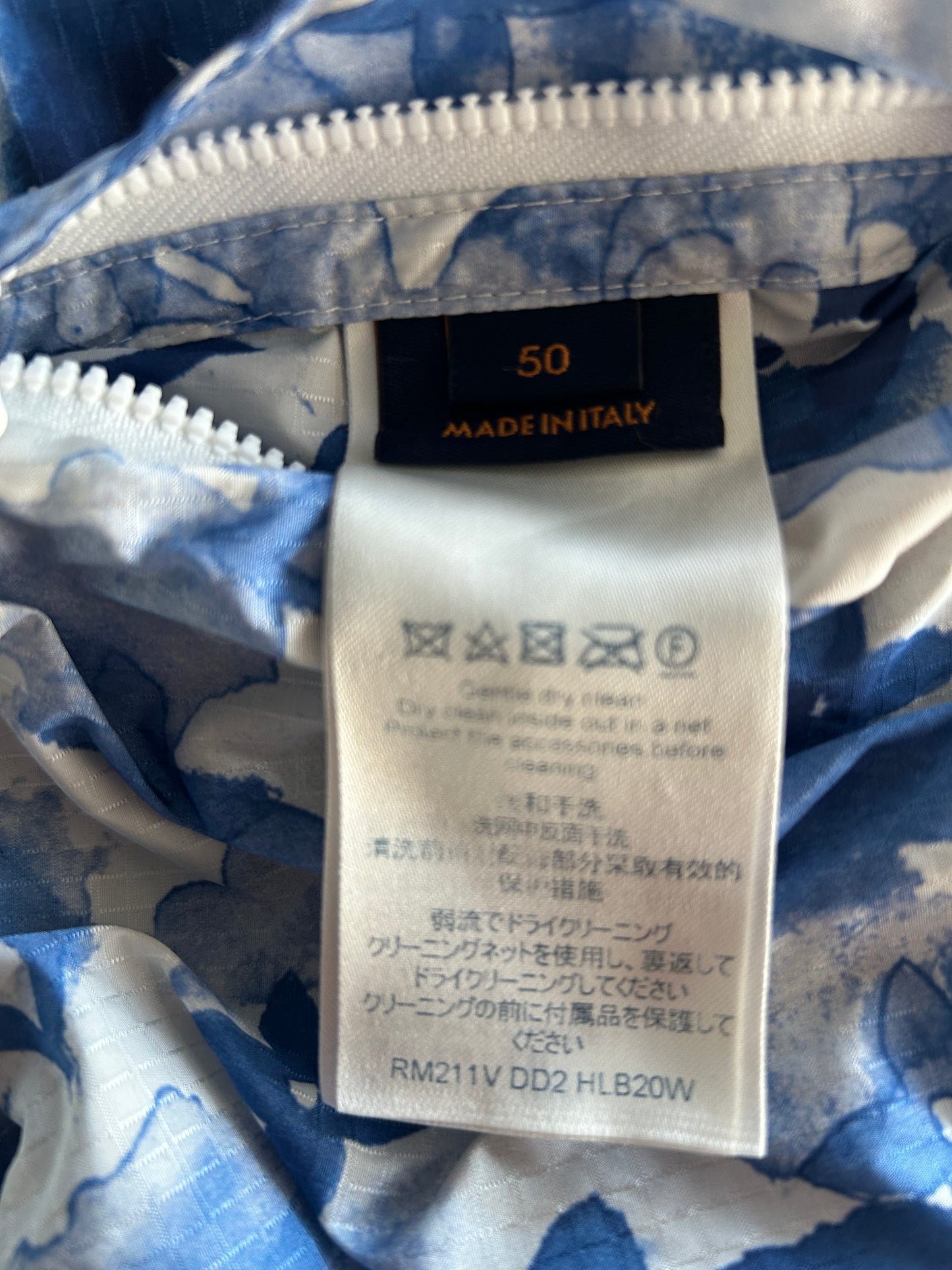 Louis Vuitton Blue Watercolor Monogram Windbreaker