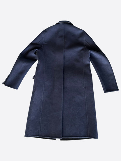 Louis Vuitton Navy Wool Peacoat