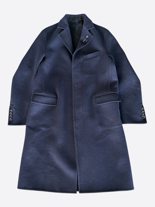 Louis Vuitton Navy Wool Peacoat