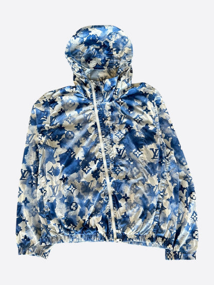 Louis Vuitton Blue Watercolor Monogram Windbreaker