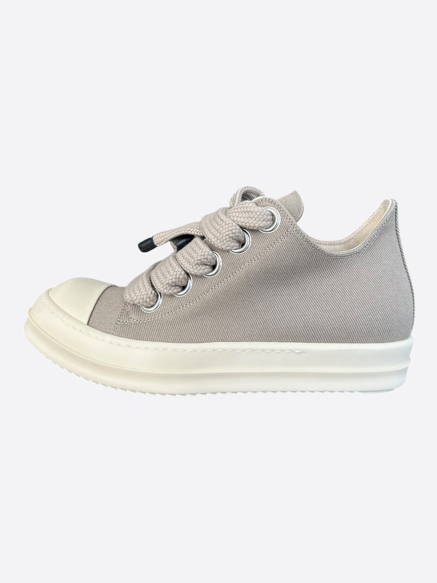 Rick Owens Light Brown Jumbo Lace Low Top Sneakers