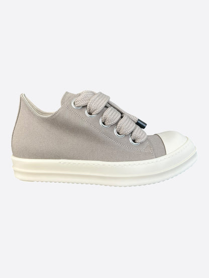 Rick Owens Light Brown Jumbo Lace Low Top Sneakers