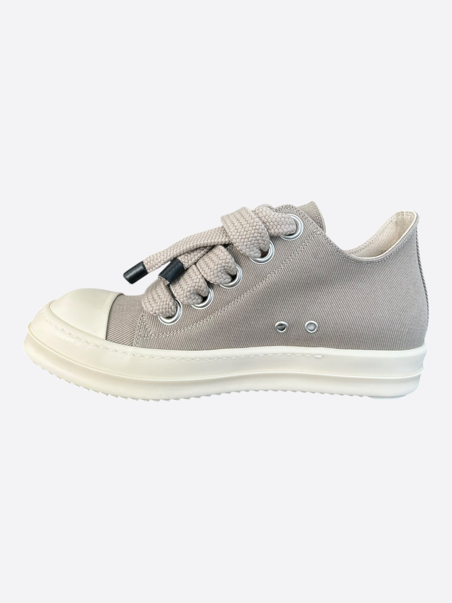 Rick Owens Light Brown Jumbo Lace Low Top Sneakers