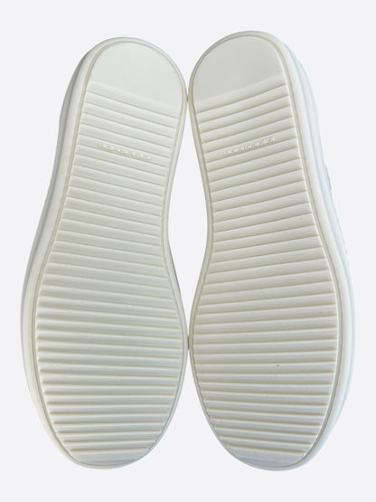 Rick Owens Light Brown & White Vintage Low Top Sneakers