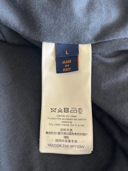 Louis Vuitton Blue Pointillism Monogram Zip Up Hoodie