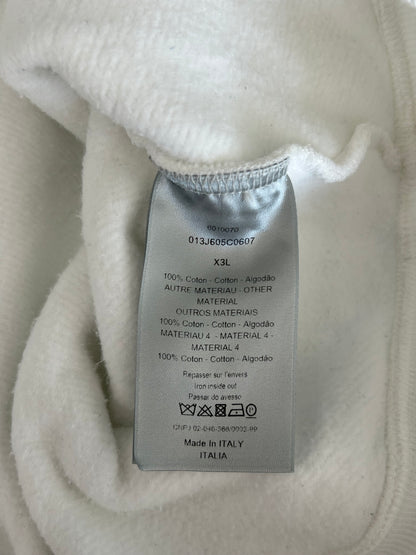 Dior White Oblique Towel Hoodie
