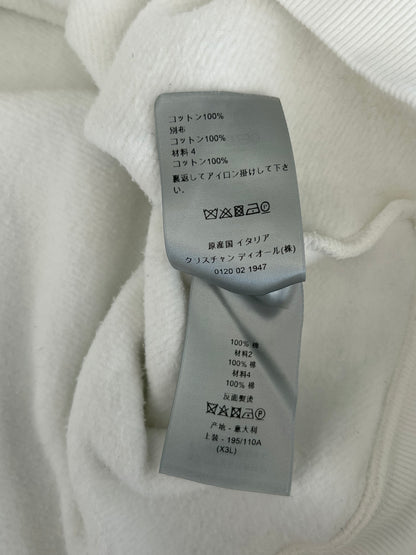 Dior White Oblique Towel Hoodie