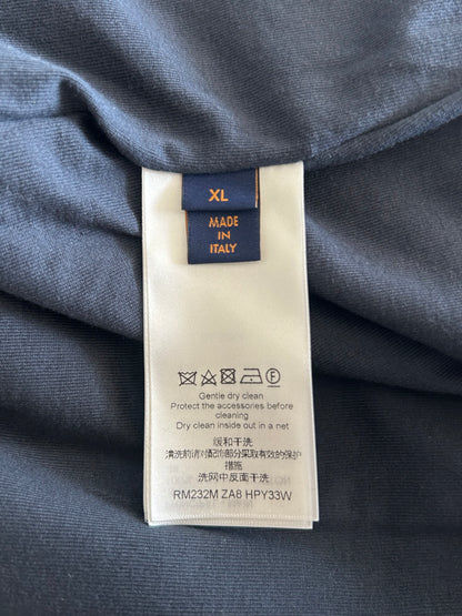 Louis Vuitton Blue Pointillism Monogram Zip Up Hoodie